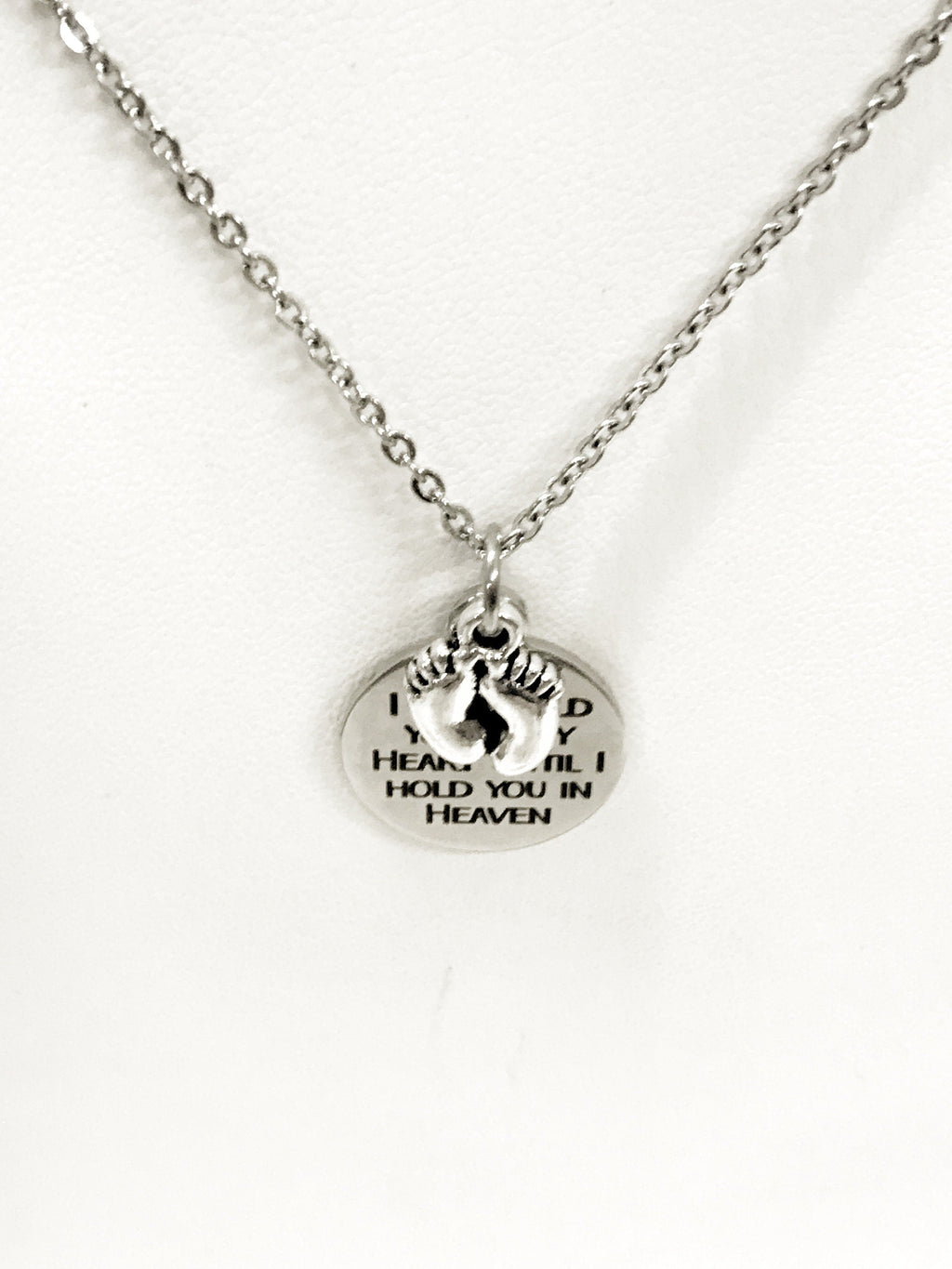 Miscarriage Sympathy Gift, I Will Hold You In My Heart Until I Hold You In Heaven, Miscarraige Gift, Child Loss Sympathy Gift, Loss Sympathy