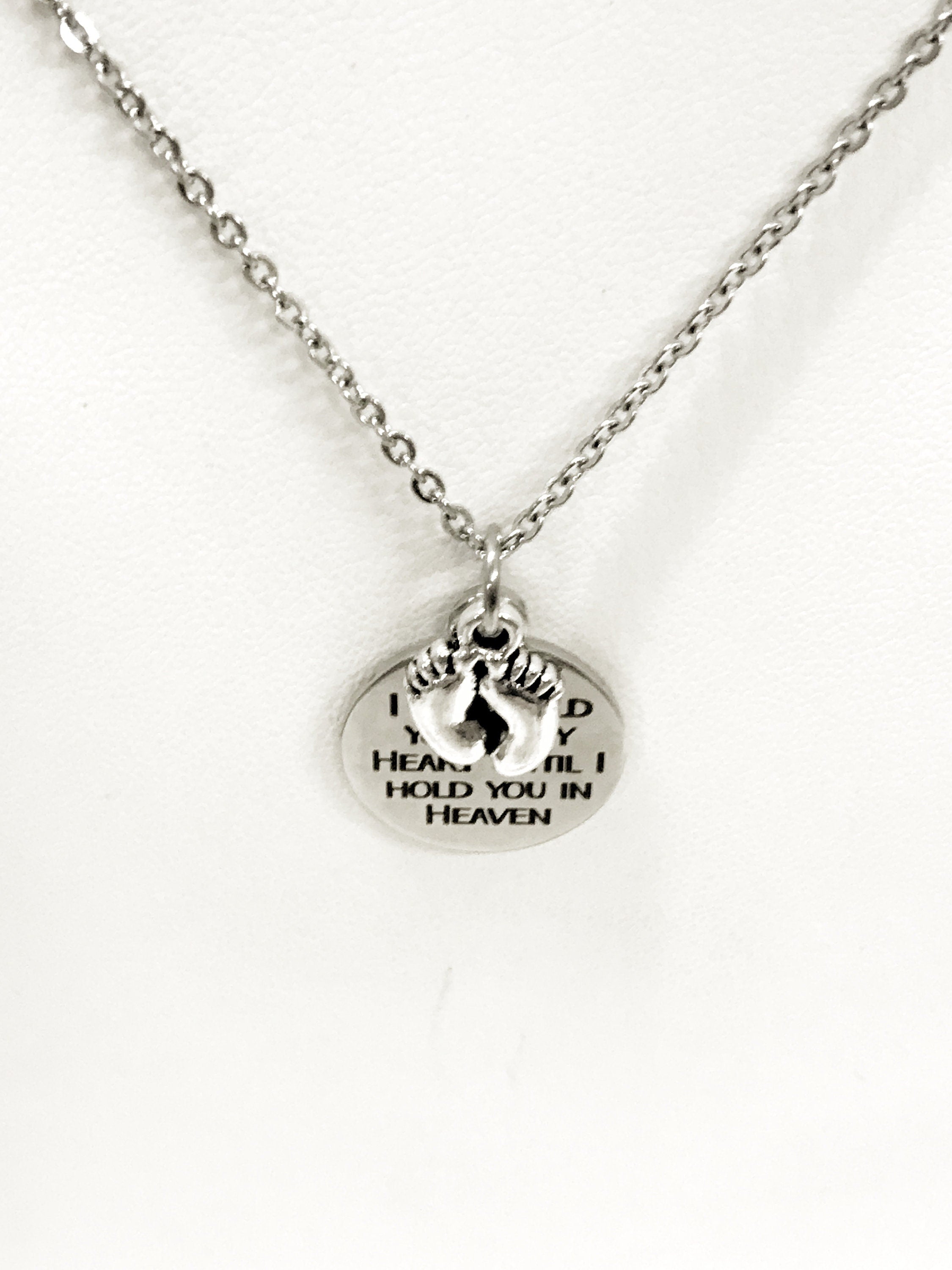 Miscarriage Sympathy Gift, I Will Hold You In My Heart Until I Hold You In Heaven, Miscarraige Gift, Child Loss Sympathy Gift, Loss Sympathy